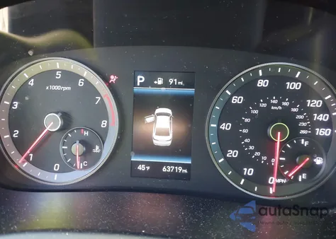 2018 Hyundai Sonata Sport z USA, uszkodzony, nr VIN 5NPE34AF0JH599137